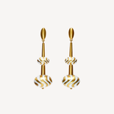 Double Bead Ear Pendants
