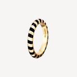 Memphis Candy Striped Maxi Band in Black