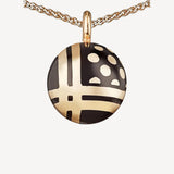 Sari Benares Charm With Chain in Black