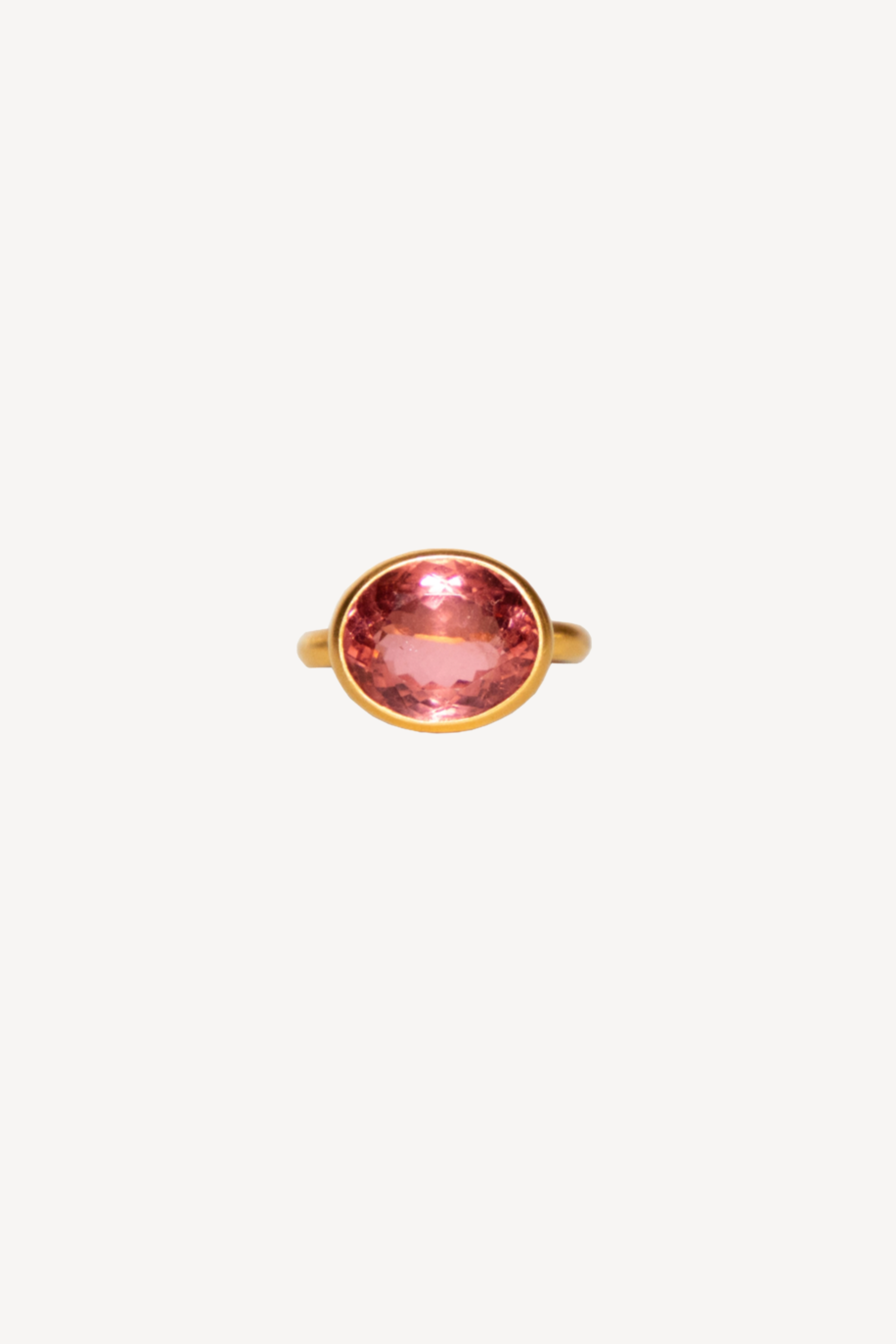 Pink Tourmaline Princess Ring