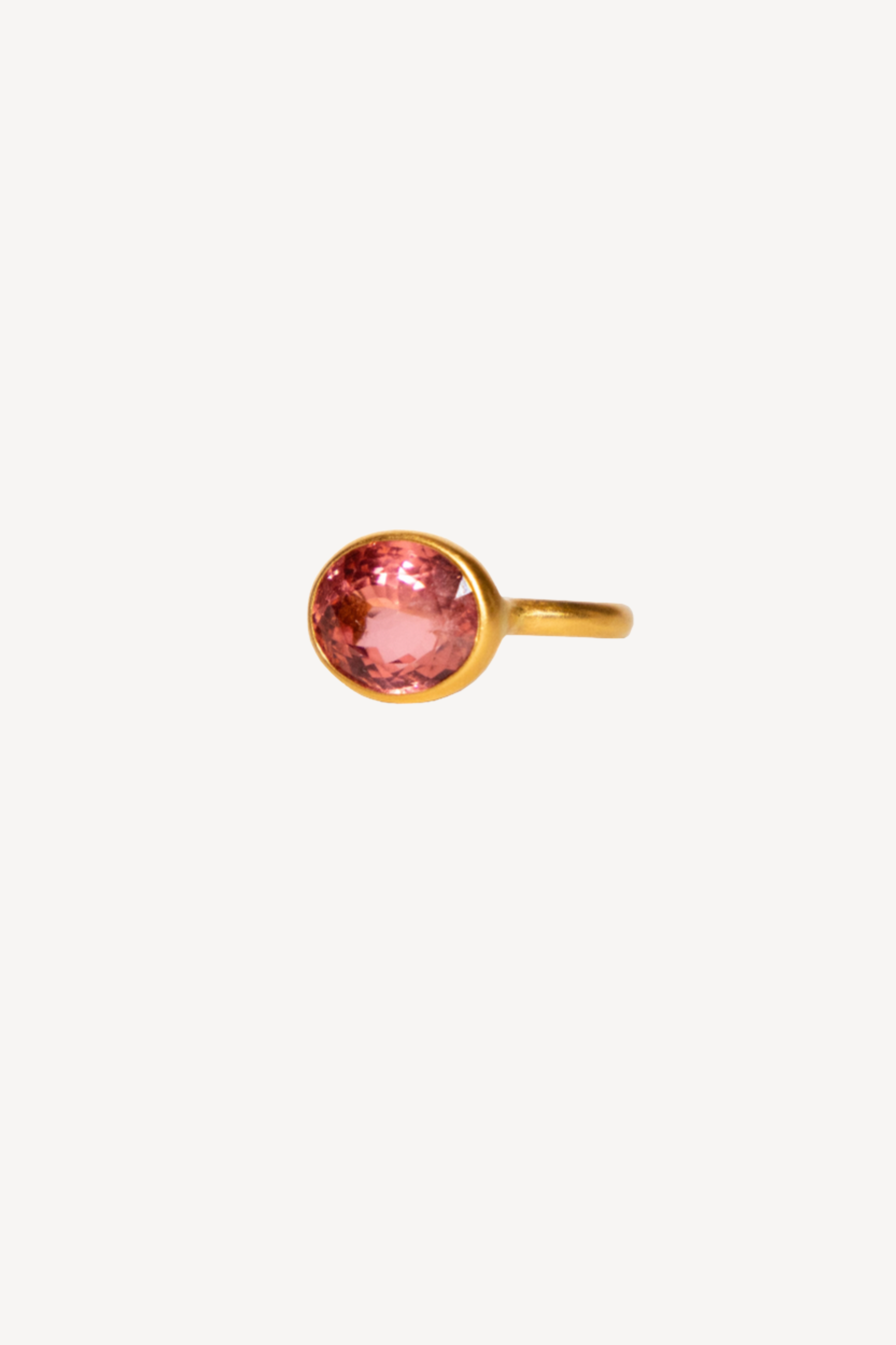 Pink Tourmaline Princess Ring