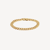 Gold Curb 7 Bracelet