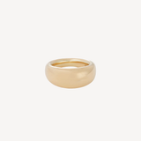 18k Yellow Gold 10mm Dome Ring