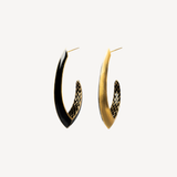 Baoli Flow Earring Hoops - Maxi - Black
