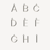 Silver Large Alphabet Necklace