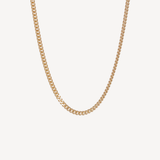 18K Yellow Gold Curb Link Chain Necklace
