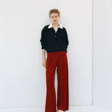 Elyse Oversized Polo in Black