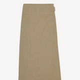 Pleated Wrap Skirt