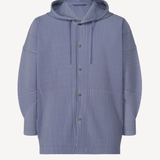 Hoodie in Manarola Blue Gray
