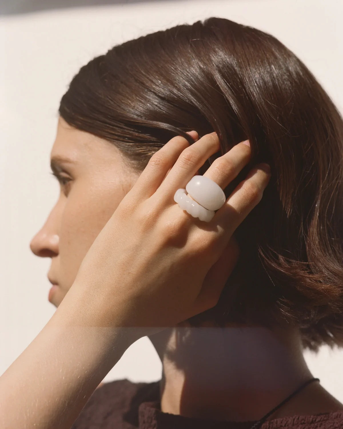 Dome Ring White
