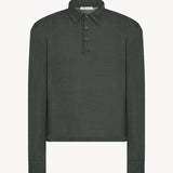 Reyes Top in Dark Military Green
