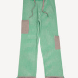 Sugar Snap Ribbed Trackies in Green