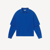 Curren Double Sleeve Polo in Cobalt