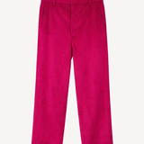Cord Tailored Cropped Pants in Pink Cadillac