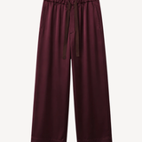 Fluid Drawstring Pants in Aubergine
