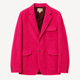 Cord Lined Flap Blazer in Pink Cadillac