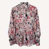 Printed Oversized Shirt in Poppy Print