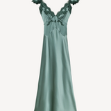 Fiona Dress in Dulac Green
