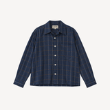 Indigo Check Shirt in Indigo + Blue + Gold