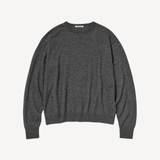 High Gauge Soft Cashmere Knit P/o in Charcoal