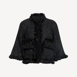 Nep Tweed Jacket in Black