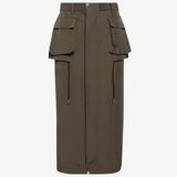 Grosgrain Bonding Skirt in Brown