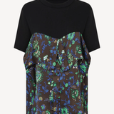 Floral Print X Cotton Jersey T-Shirt