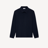 Movement Long Sleeve Polo in Navy