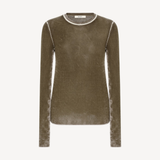 Printed L/s Crew in Caper