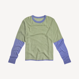 Sage & Lavender Kai Double Layer in Green, Lavender