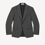 Single-Breasted Suit In Grey Wool Flannel