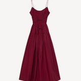 Safia Dress in Deep Ruby
