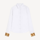 Chloris Emb Shirt in White
