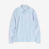 Washed Finx Twill Slim Shirt in Light Blue