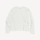 Coverstitch L/S T in White