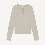 Jess Longsleeve Top in Grey