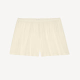Pointelle Tap Short in Creme