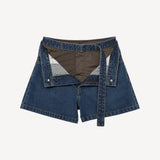 Denim X Nylon Twill Shorts