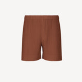 Color Pleats Shorts in Darkside Brown