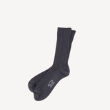 Bmp Cotton Socks in Blue Charcoal