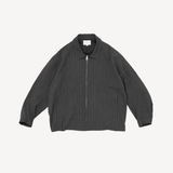 Creasy Zip Up Blouson in Charcoal