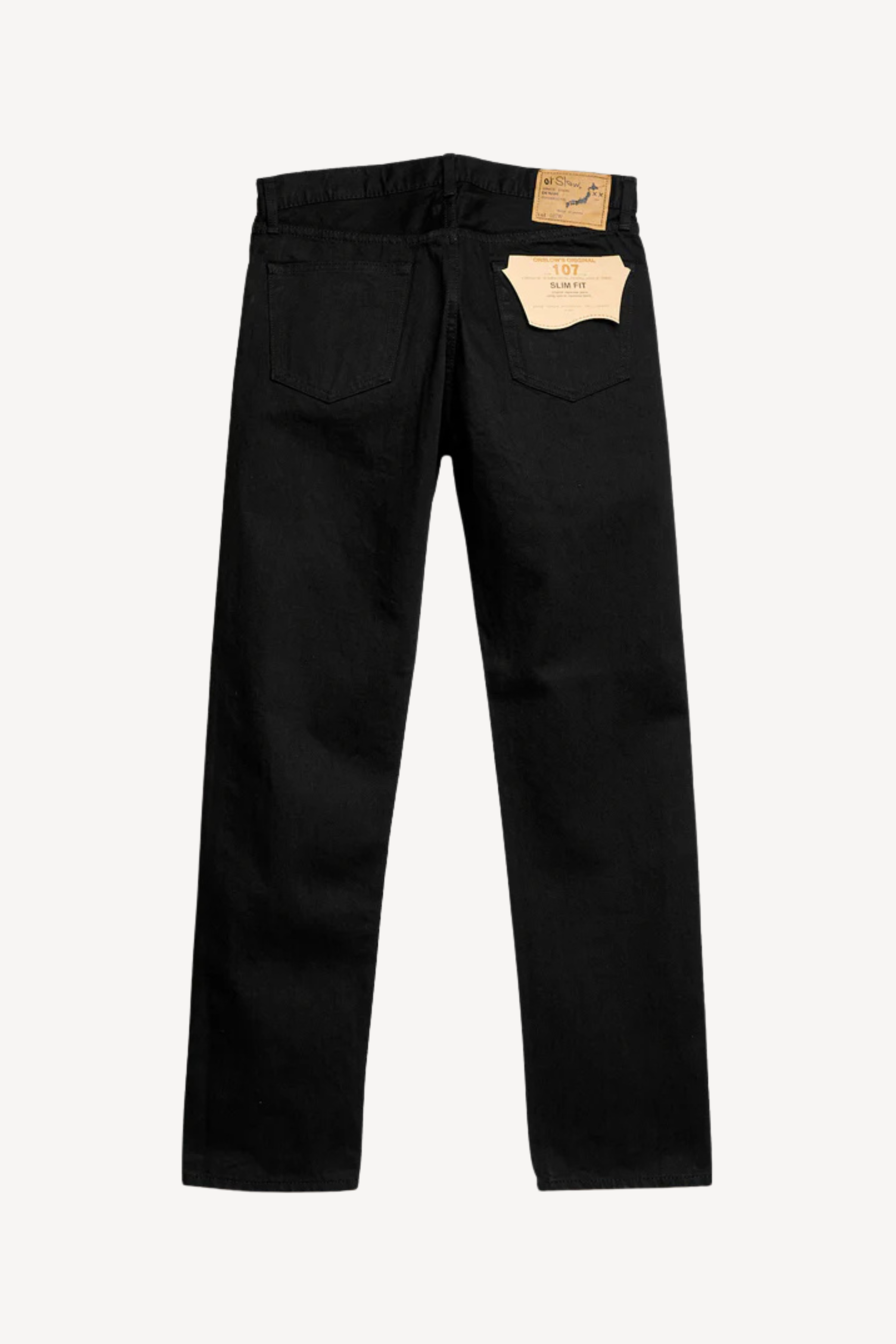 Orslow 107 Ivy Fit Blk Denim