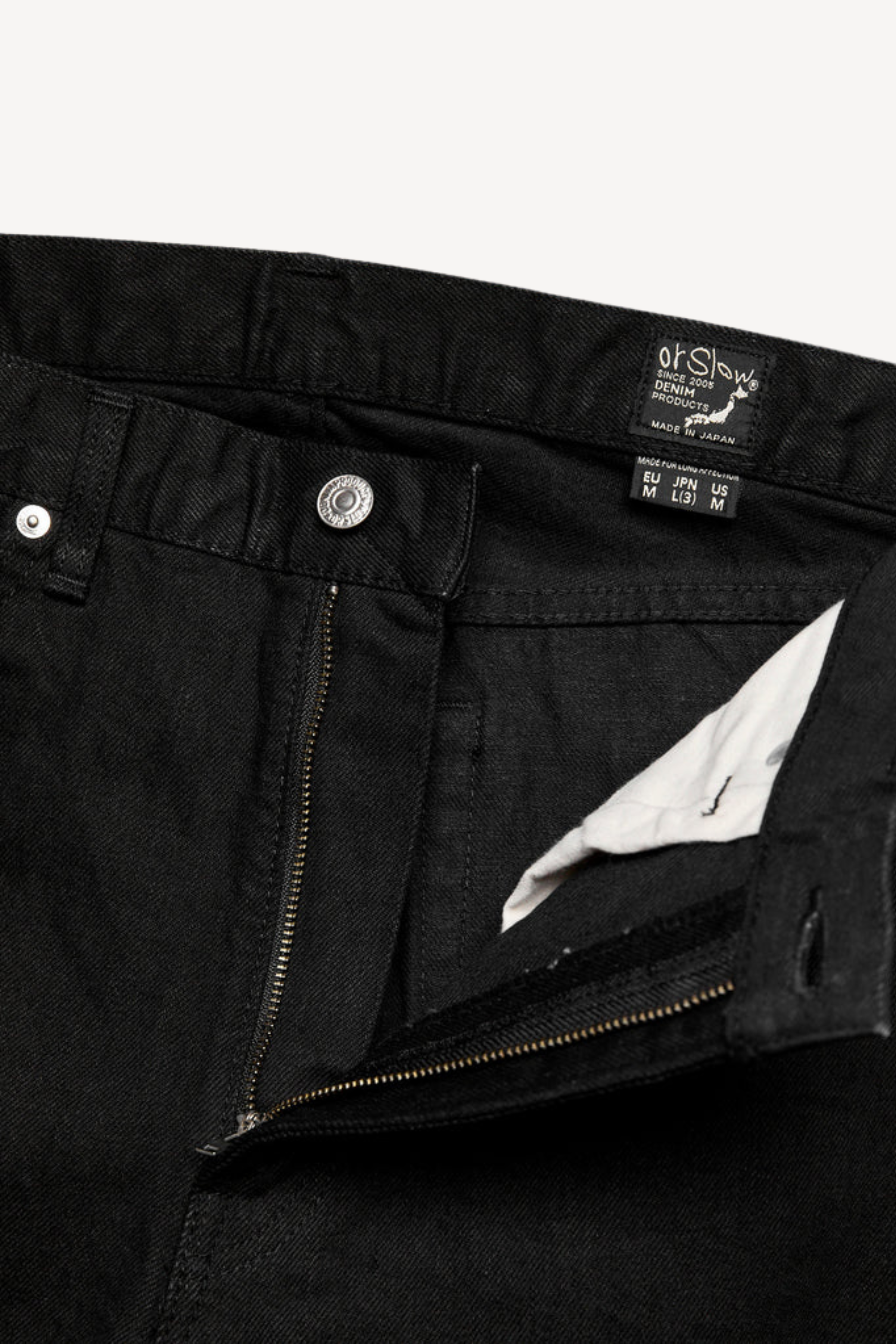 Orslow 107 Ivy Fit Blk Denim