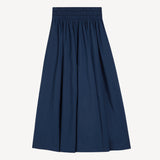 Kyria Skirt In Cotton Poplin in Navy