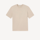 Asha Mock Neck Tee in Brown Rice