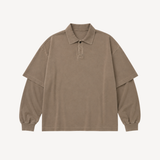 Curren Double Sleeve Polo in Trail