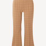 Matte Shine Windowpane Kick Pant
