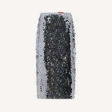 Mia Sequin Skirt in Satellite Silver