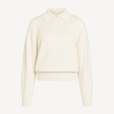 Elyse Oversized Polo in Ivory