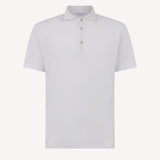 Short Sleeve Polo in White